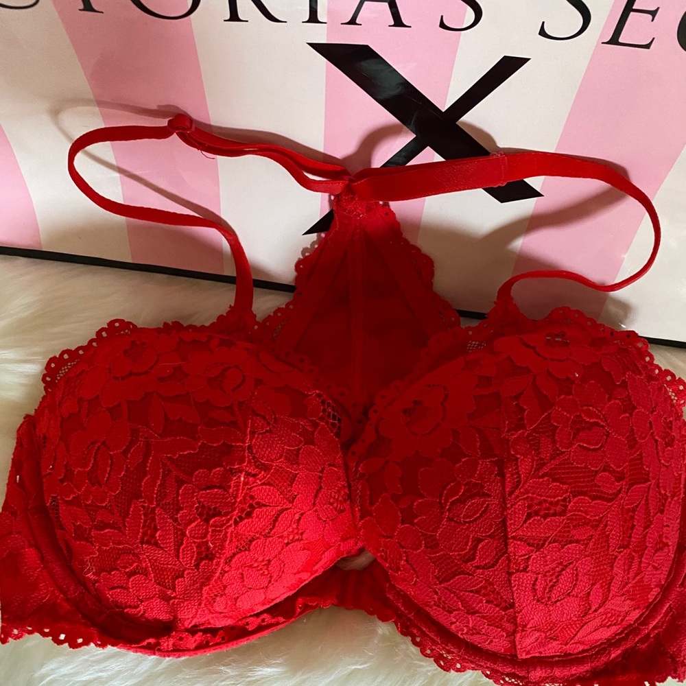 Like New VS PINK RED HOT Racer Back Bra
